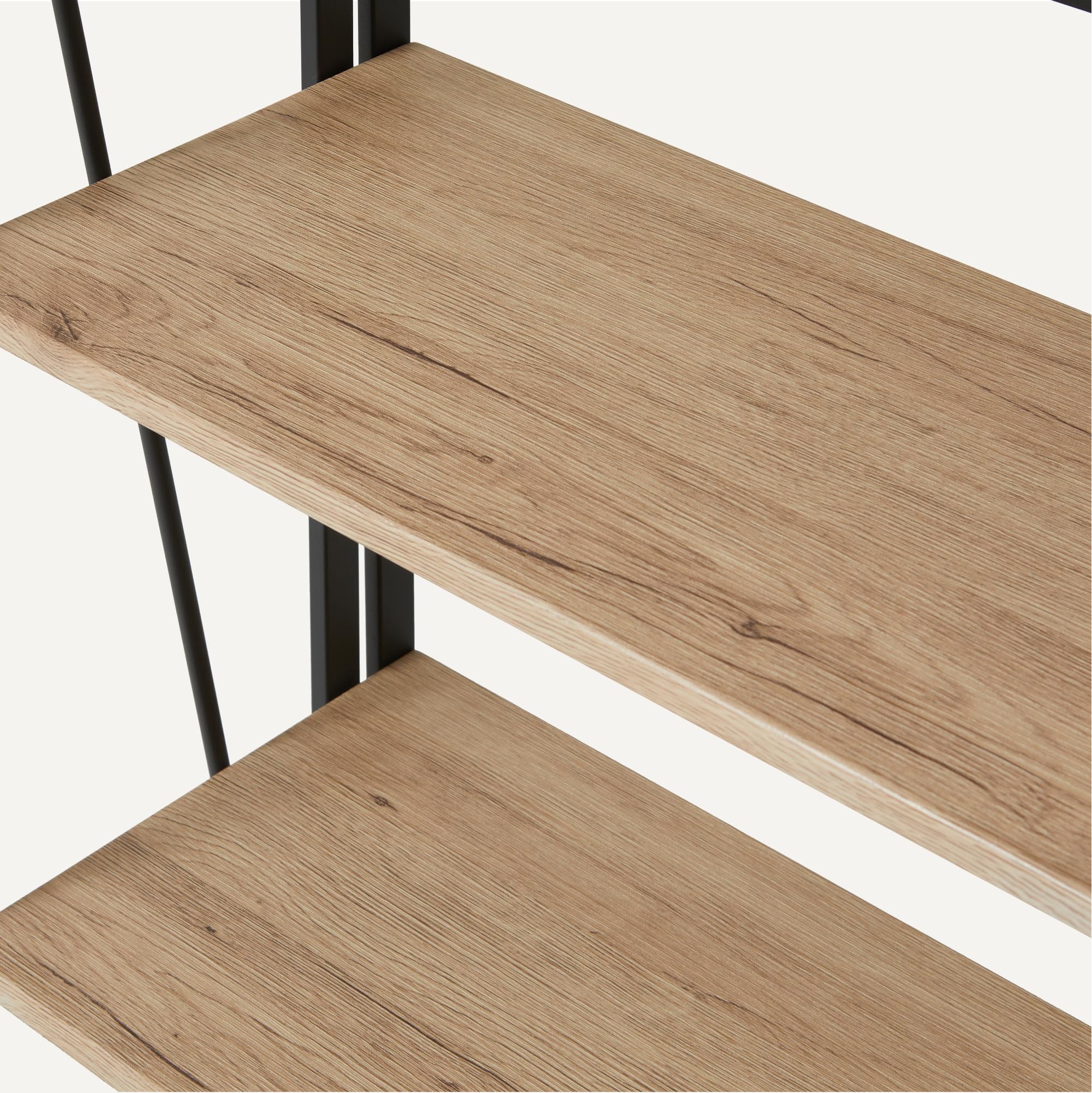 Amazon Basics libreria pieghevole 4 ripiani rovere 125 cm
