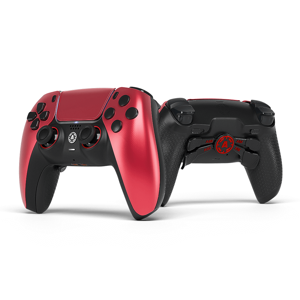 Aim Crimson Red controller PS5 rosso