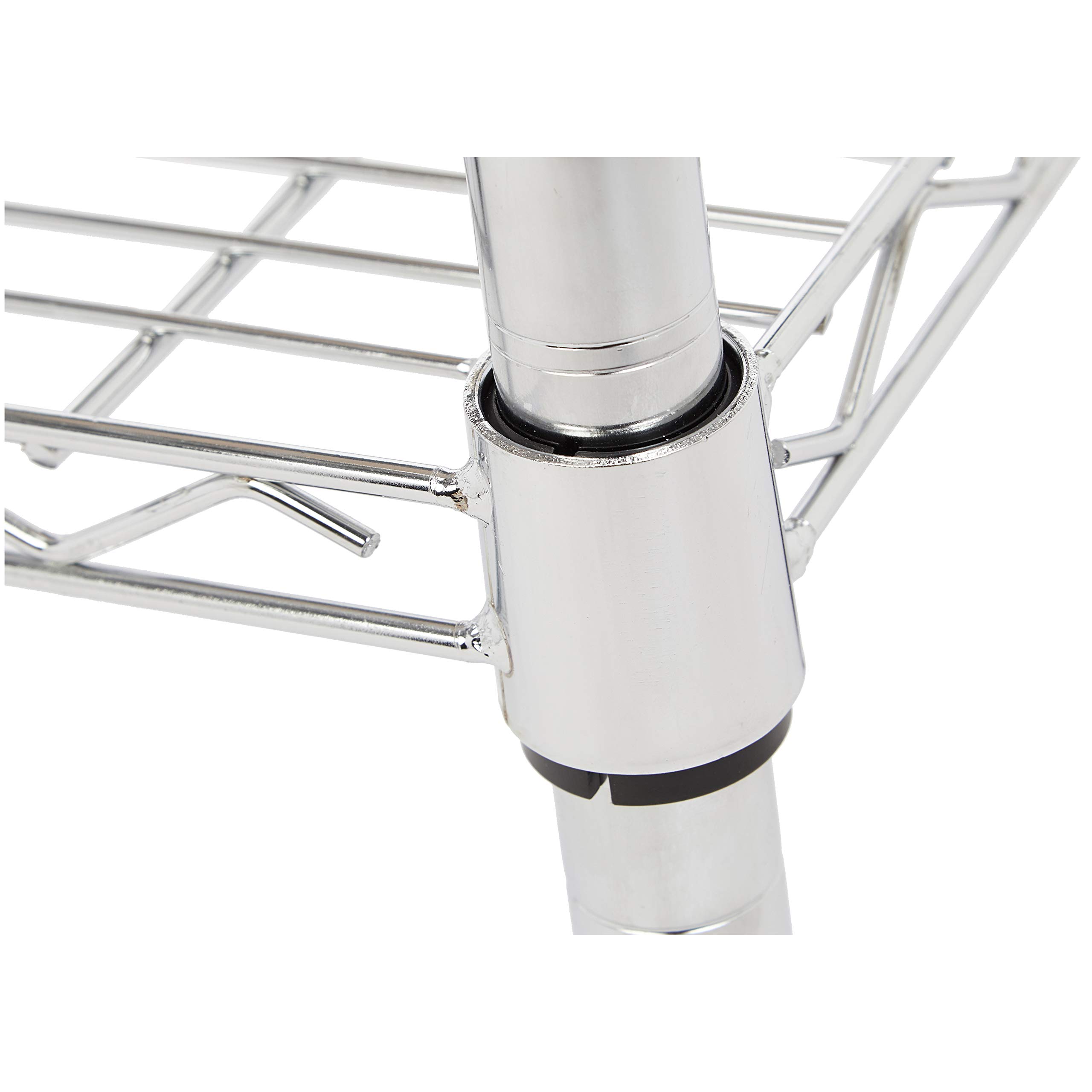 AmazonBasics Carrello cucina 3 ripiani ruote argento