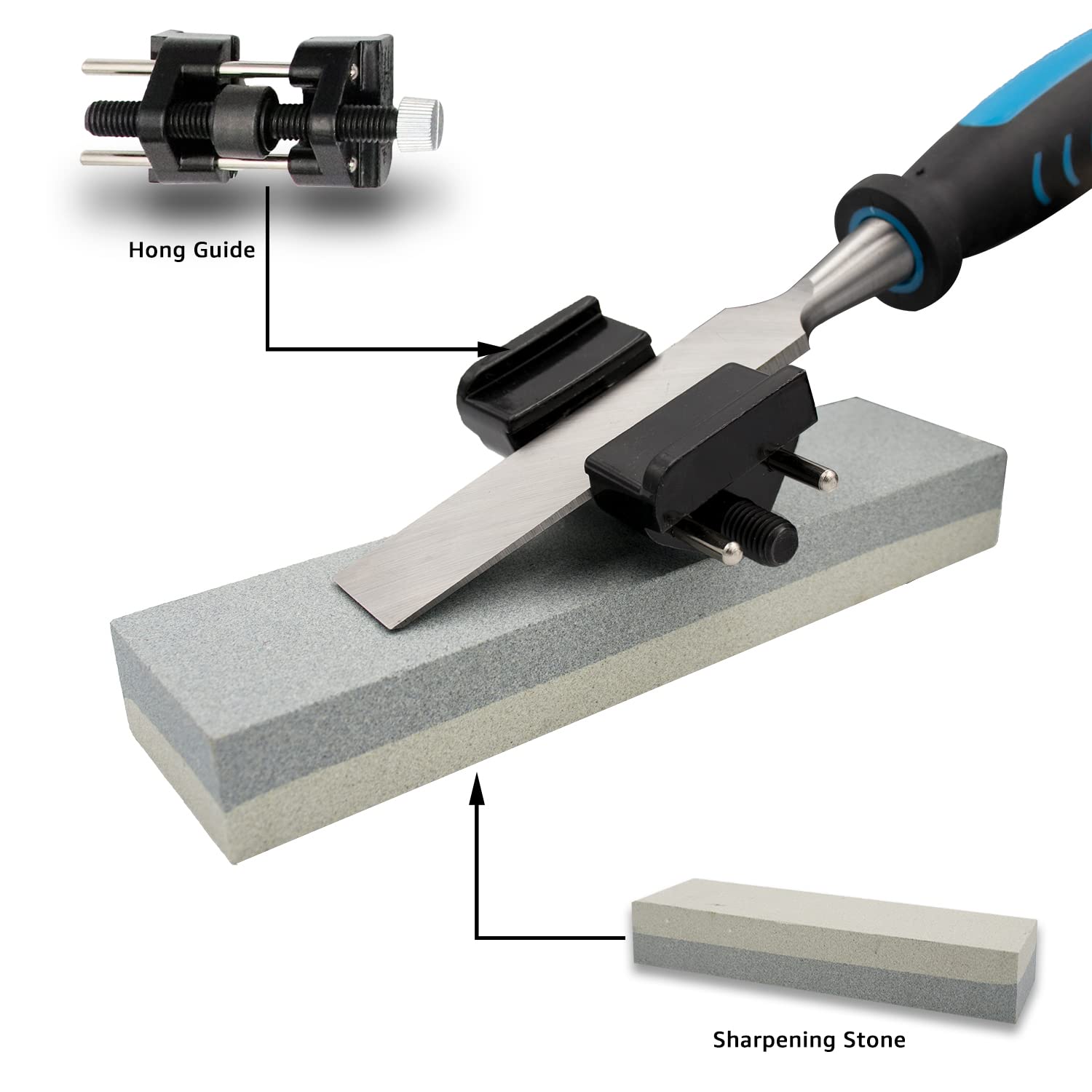 AmazonBasics Scalpelli Legno 8 Pezzi 6-38 mm con Custodia