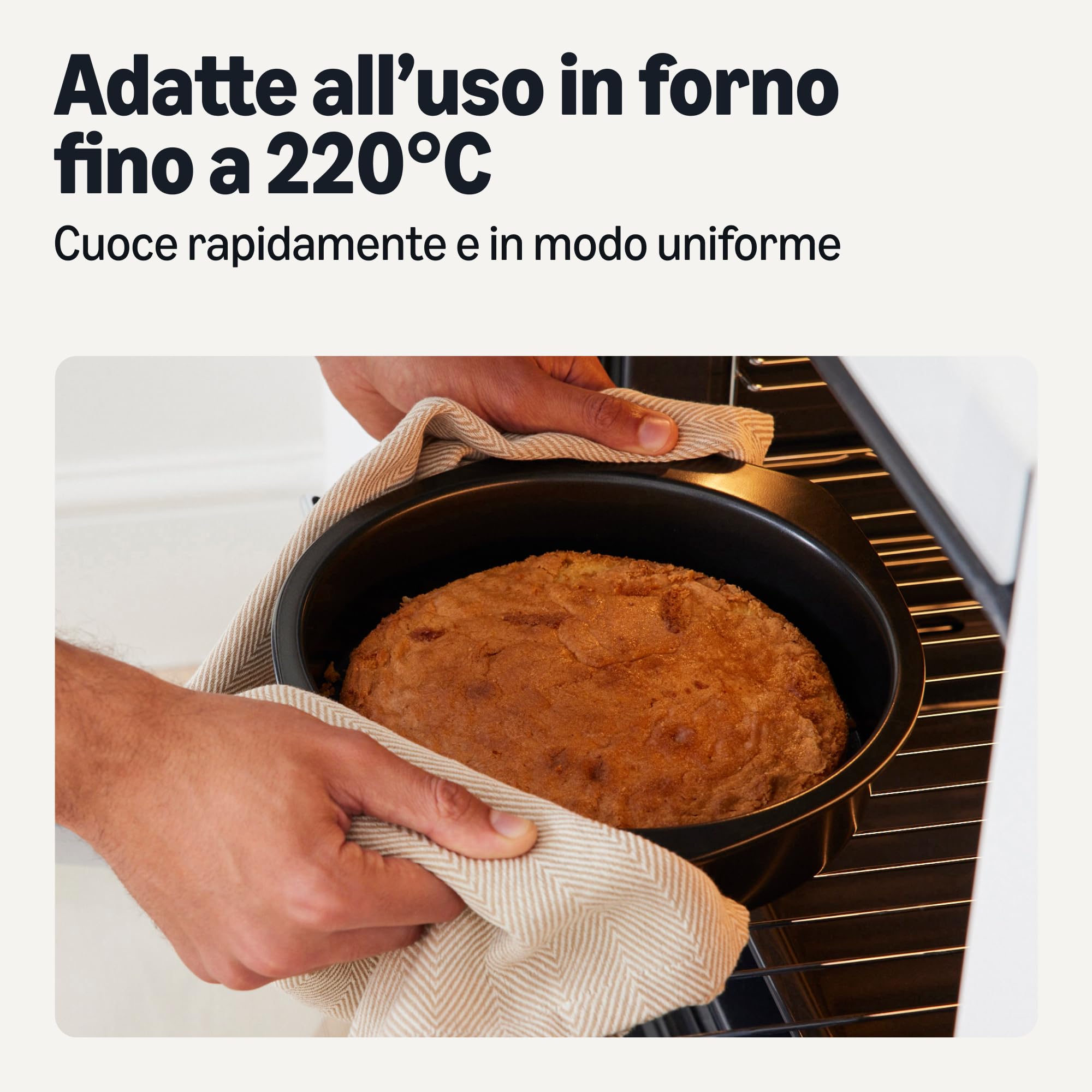 Amazon Basics tortiera rotonda antiaderente 23 cm set 2 pezzi