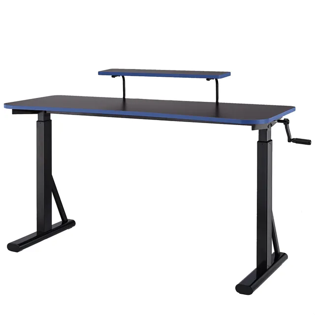 Amazon Basics scrivania gaming 140cm altezza regolabile blu