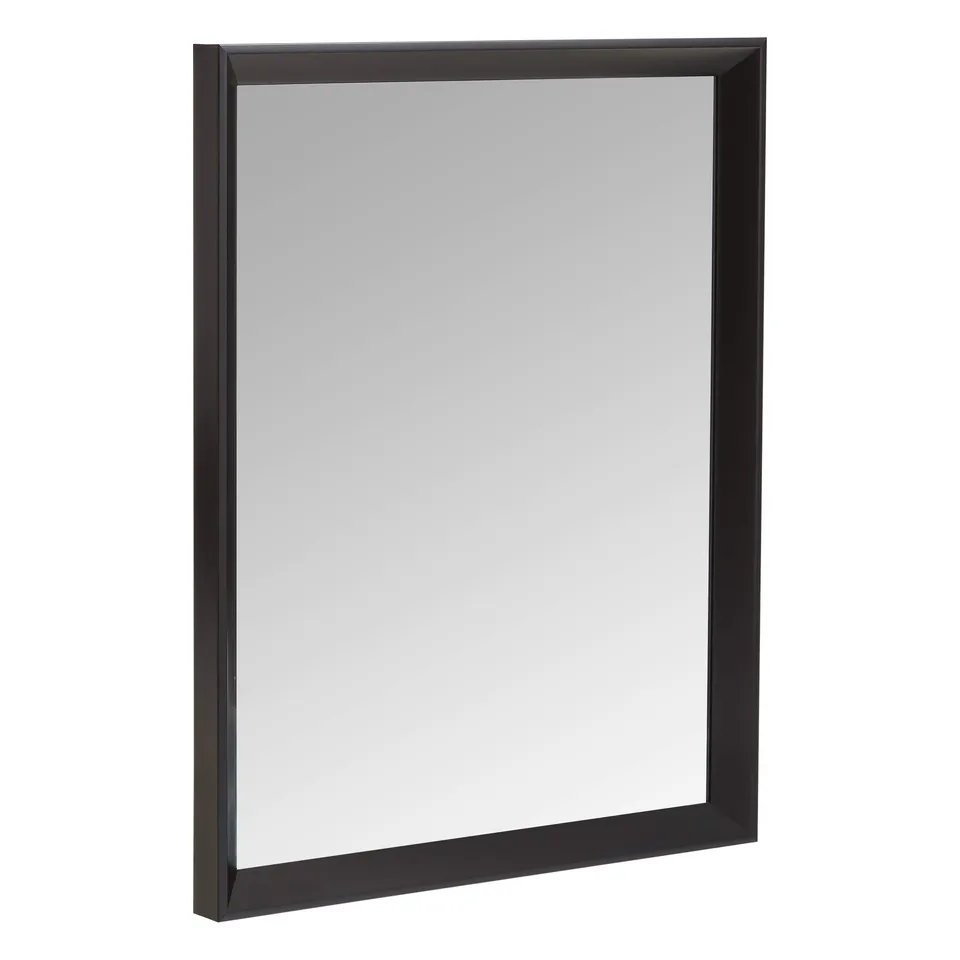 AmazonBasics Specchio da parete 41x51 cm nero a sbalzo