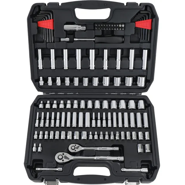 AmazonBasics Set Chiavi a Bussola 123 Pezzi Cr-V