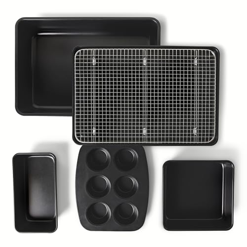 Amazon Basics set teglie antiaderenti 6 pezzi forno