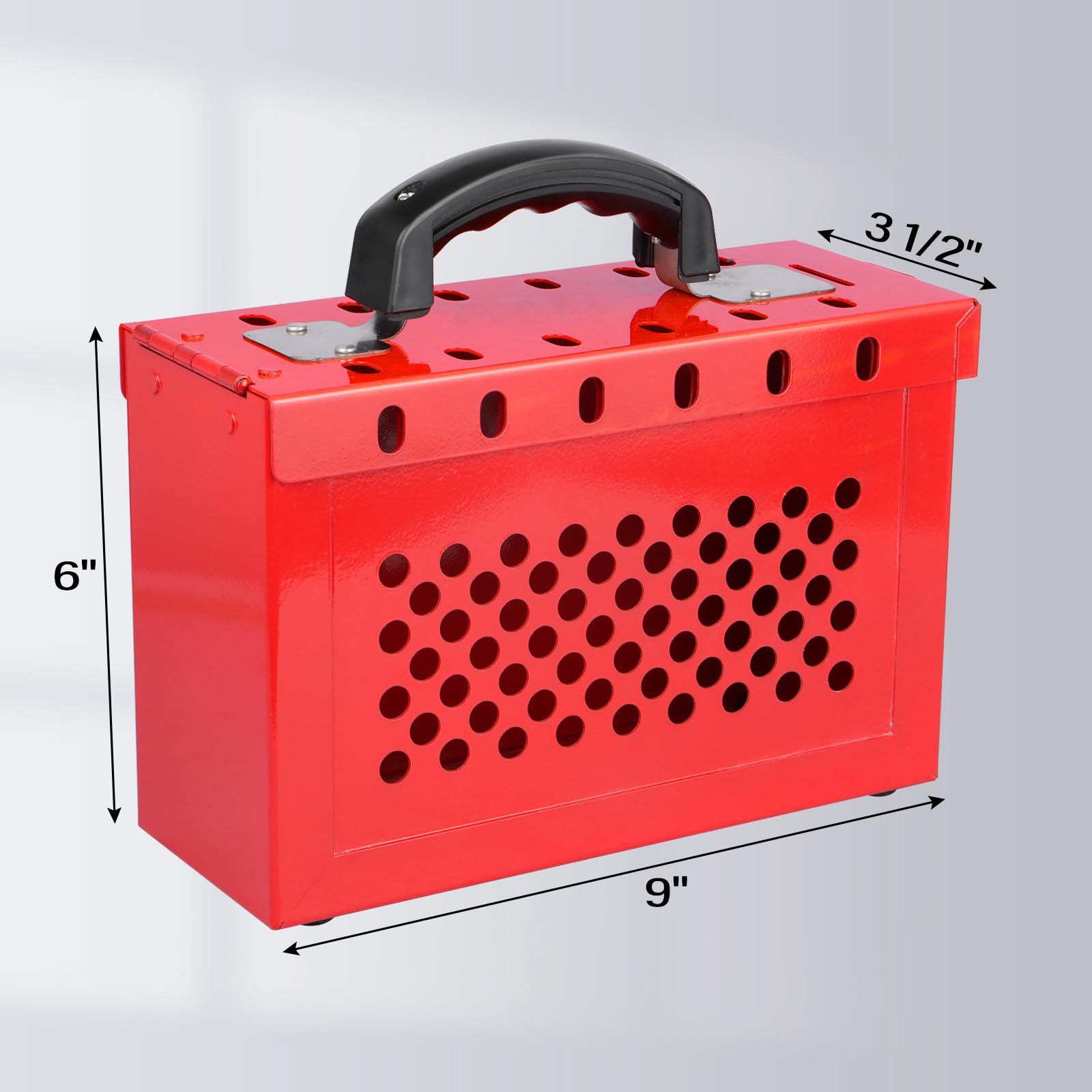 RealPlus Box Lockout Tagout Rossa 12 Lucchetti Portatile