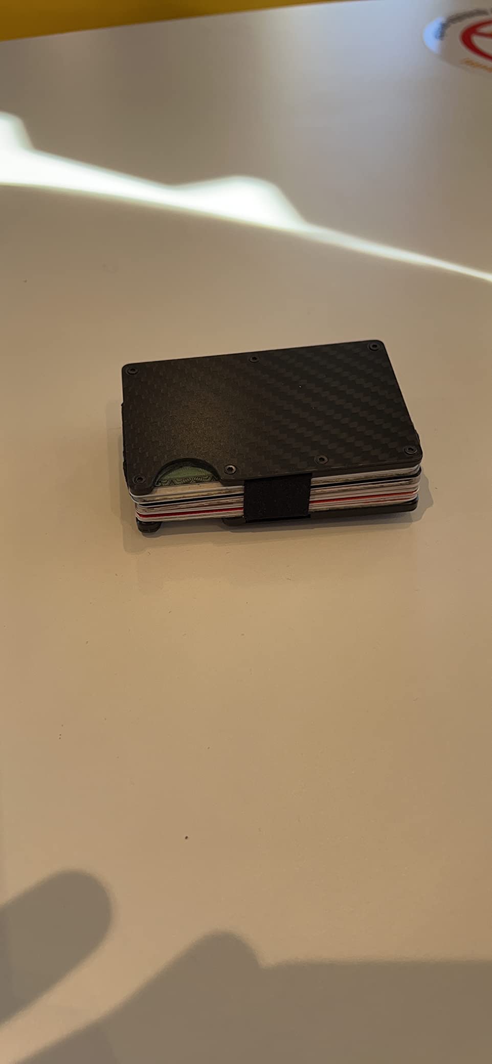 RealPlus Porta Carte Minimalista RFID Alluminio Blu 15 Carte