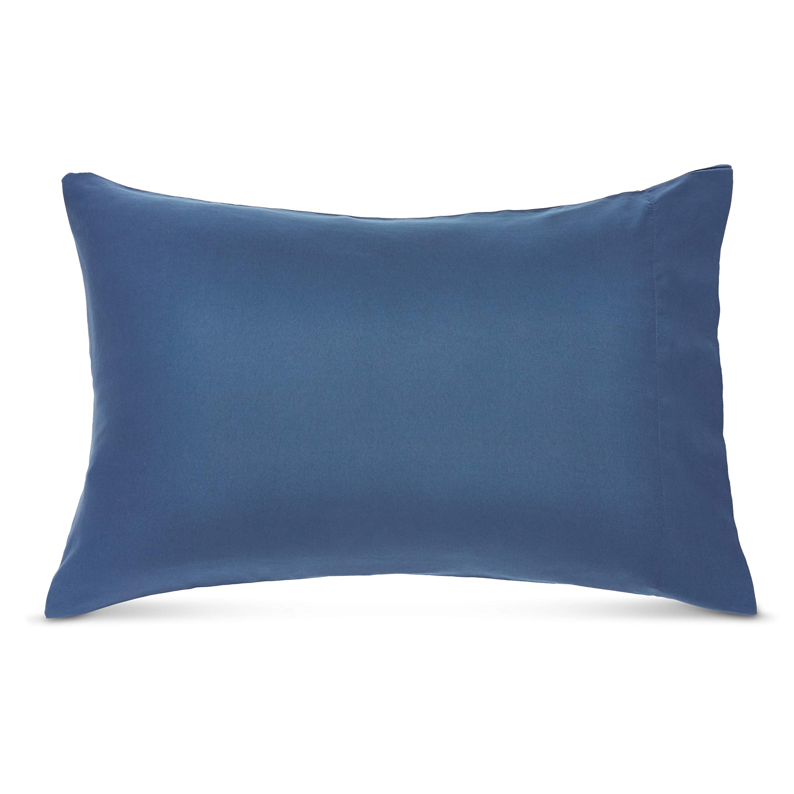 AmazonBasics Set Letto 5 Pezzi Piazza e Mezza Righe Blu Microfibra