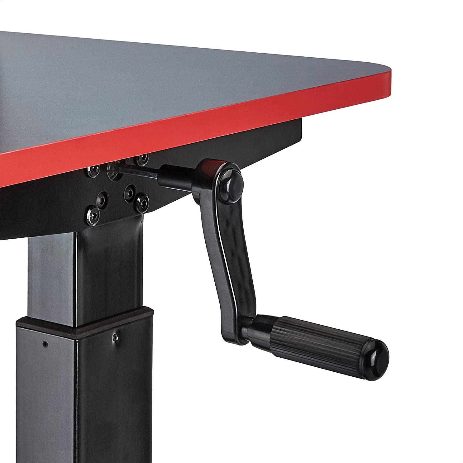 Amazon Basics scrivania gaming 140cm altezza regolabile rossa