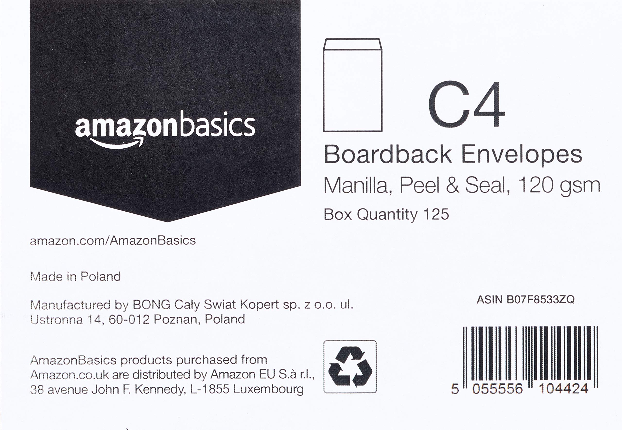Amazon Basics buste C4 manilla 120g 125 pezzi