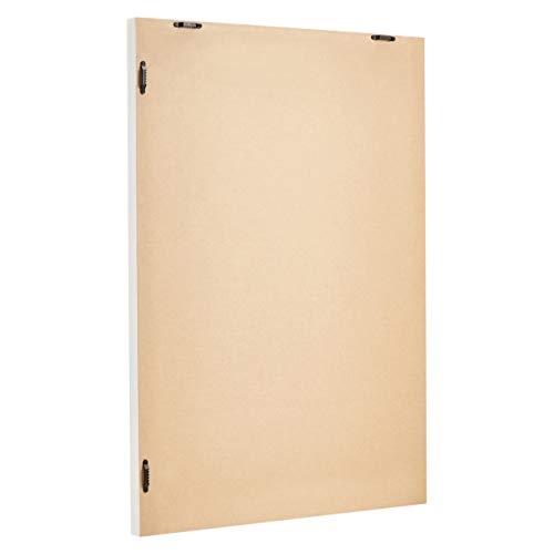 AmazonBasics Specchio da parete 51x71 cm bianco cornice standard