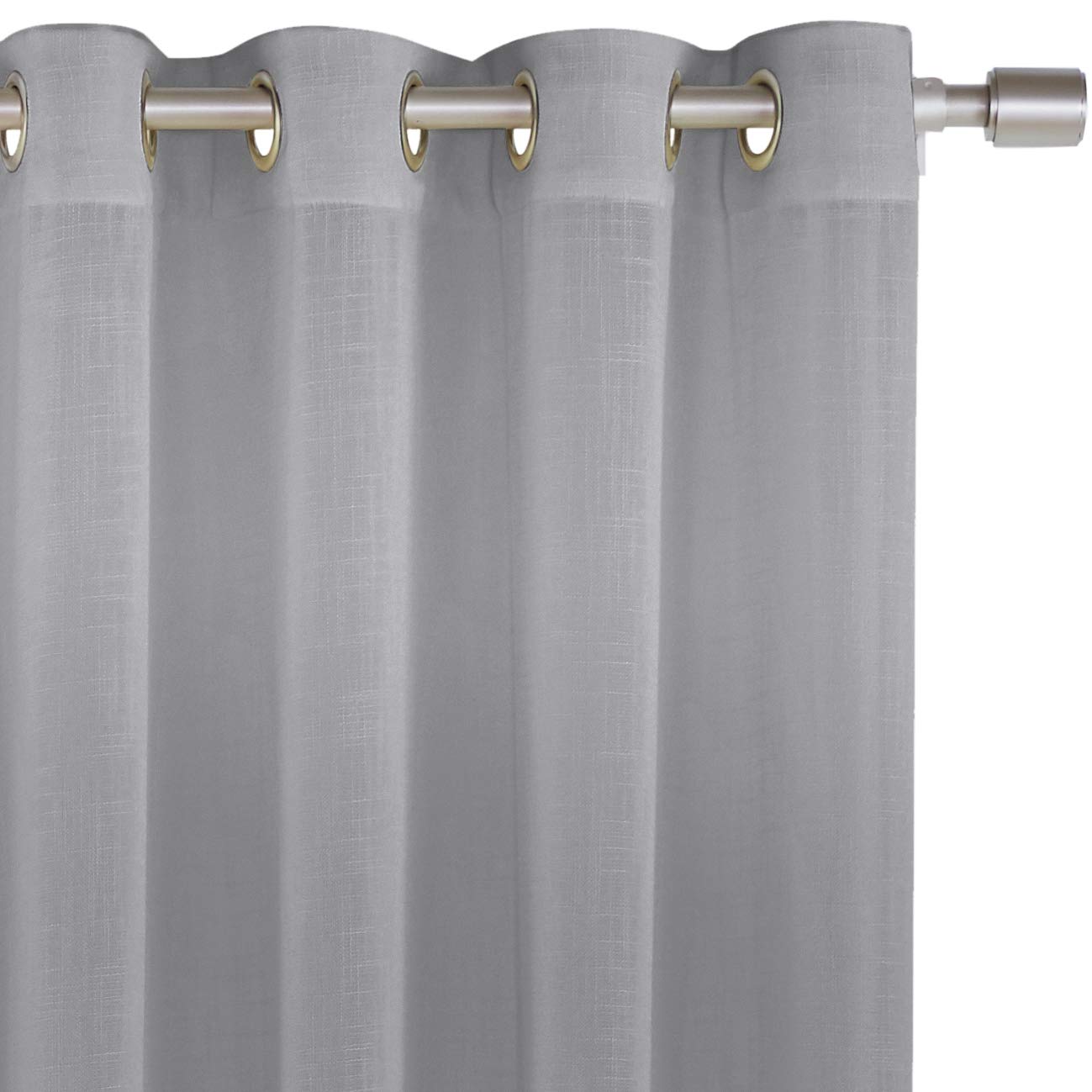 AmazonBasics Sheer Classic tenda trasparente 2 pz grigio scuro 50x95 occhielli