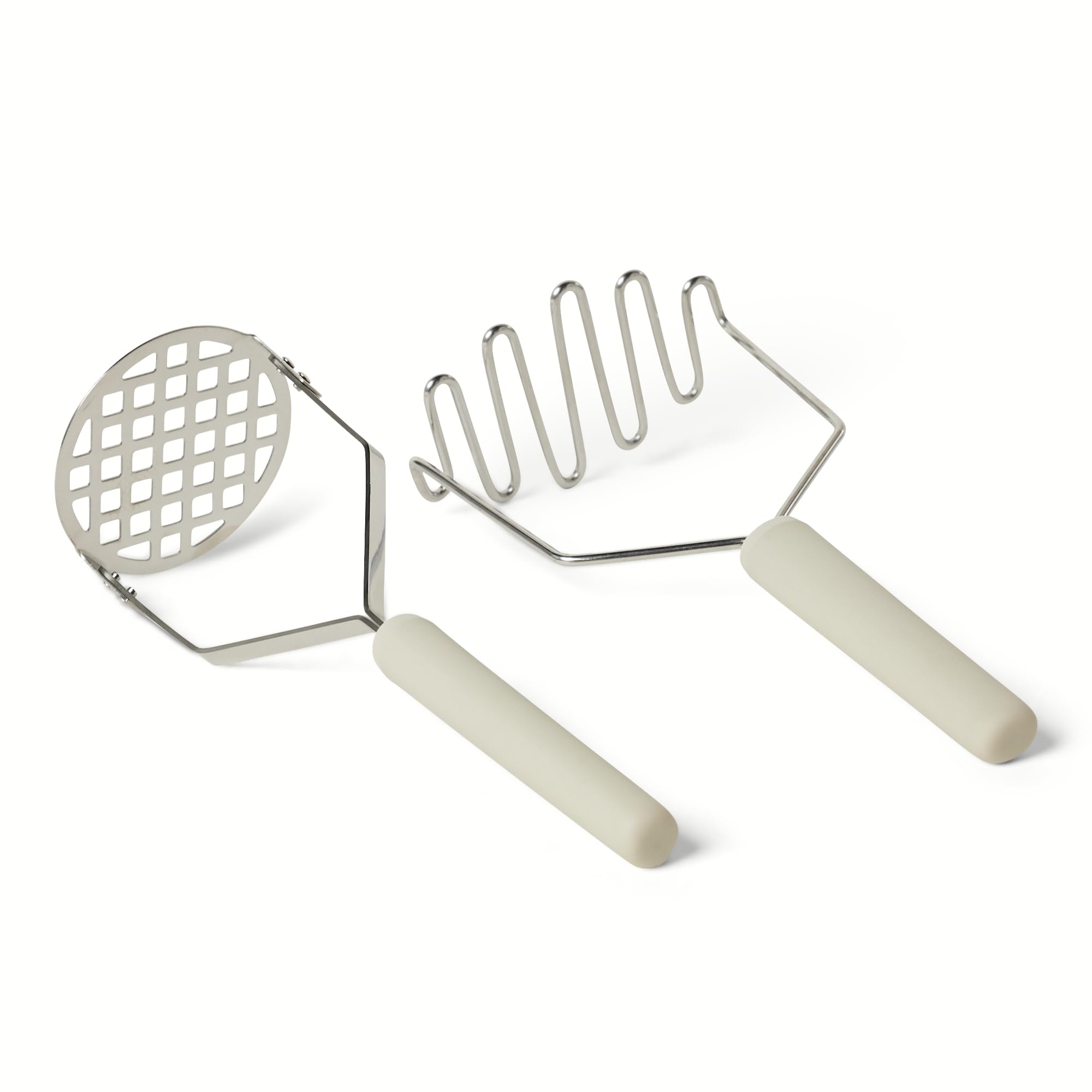 Amazon Basics Schiacciapatate Acciaio Inox Set 2 Pezzi
