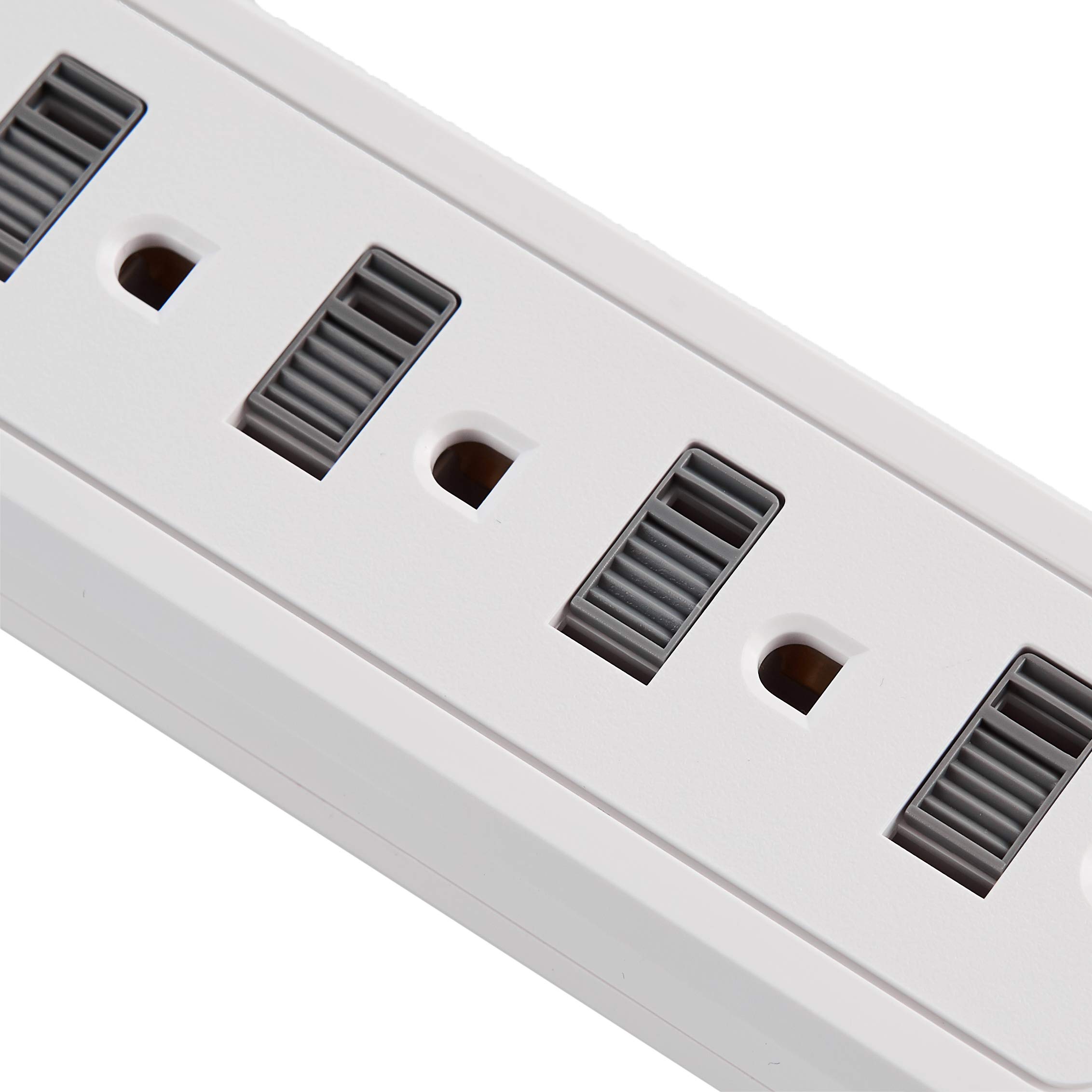 AmazonBasics Multipresa 6 Prese con 2 USB 1000 Joule
