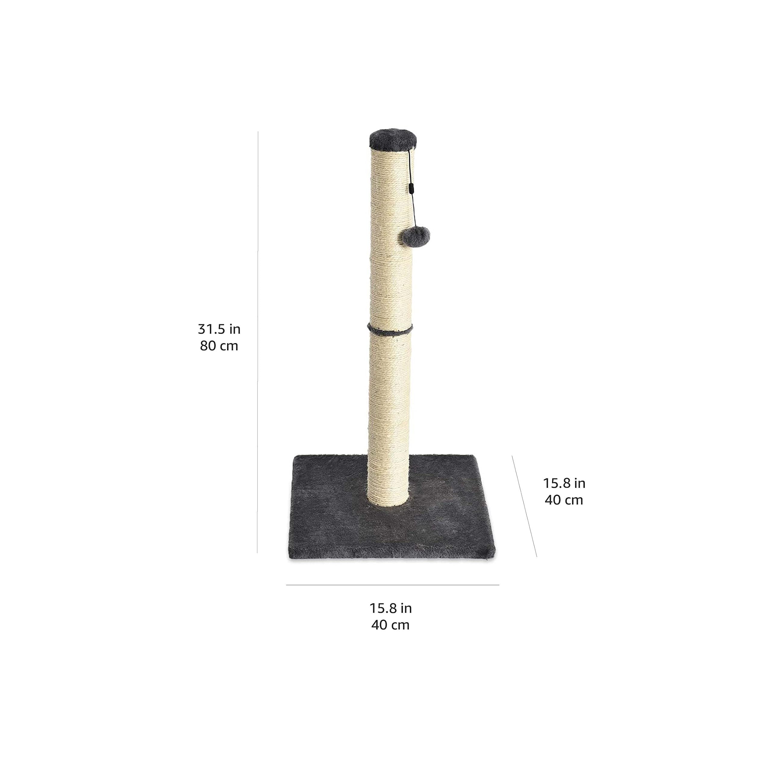 AmazonBasics Tiragraffi gatti standard 80 cm grigio juta