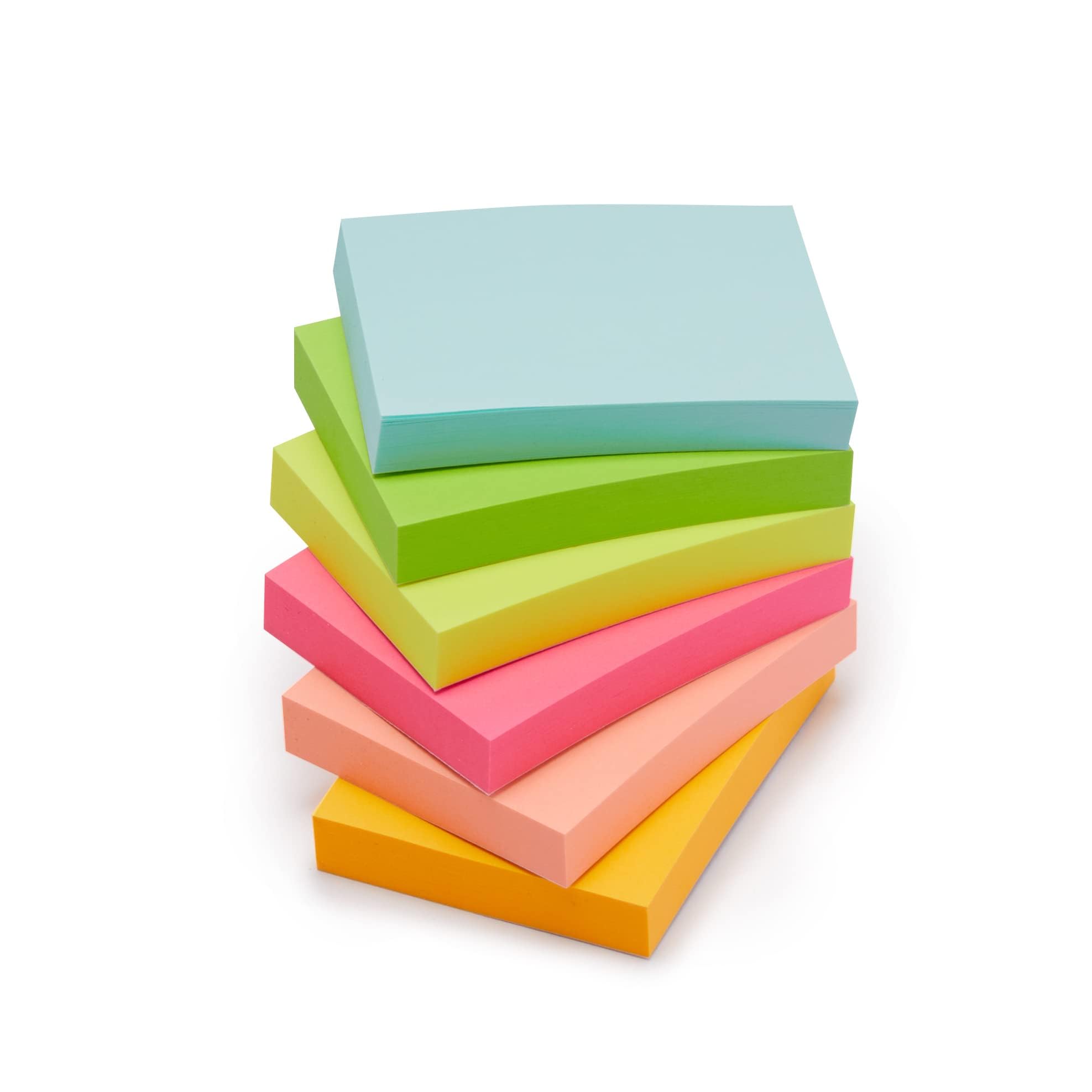 AmazonBasics Foglietti Adesivi Mini 3,8x5 cm 24 Blocchi Assortiti