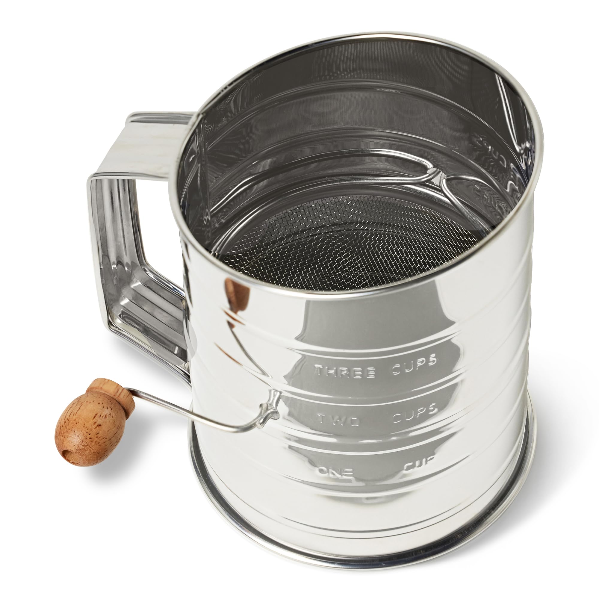 Amazon Basics setaccio farina 3 tazze acciaio inox