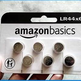 Amazon Basics Batterie Bottone LR44 6 Pezzi Lunga Durata
