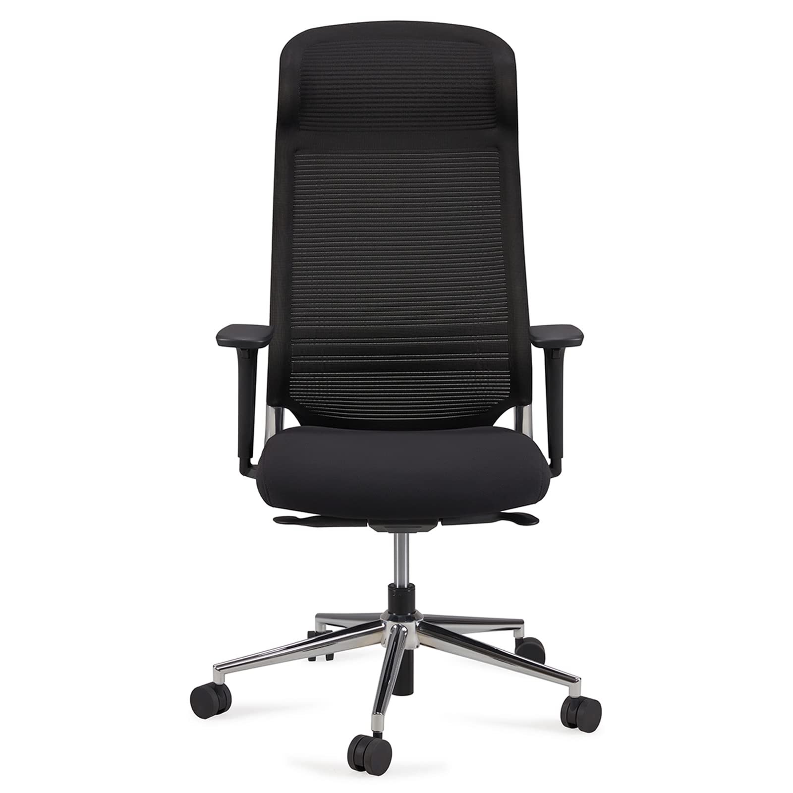 Amazon Basics Sedia Ufficio Ergonomica Nera Schienale Alto in Rete