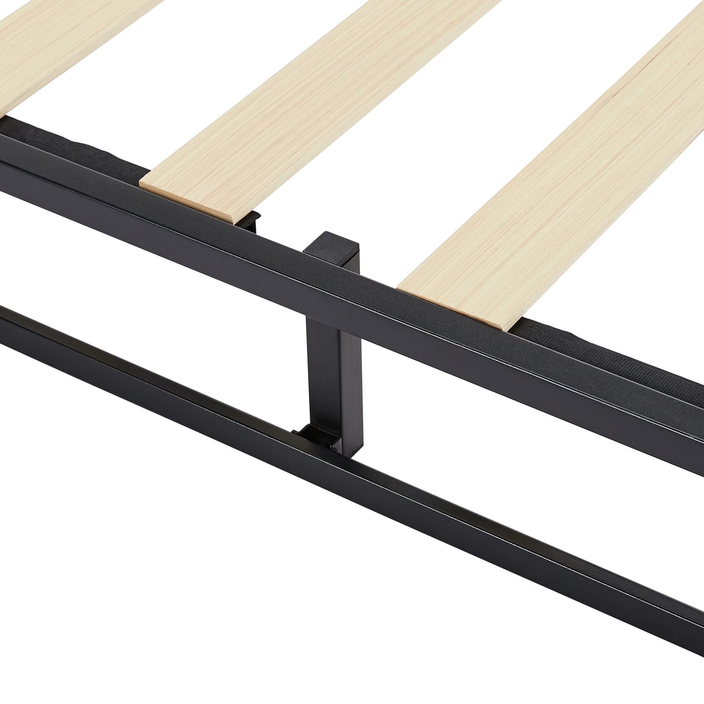 AmazonBasics Piattaforma Letto Metallo Doghe Legno