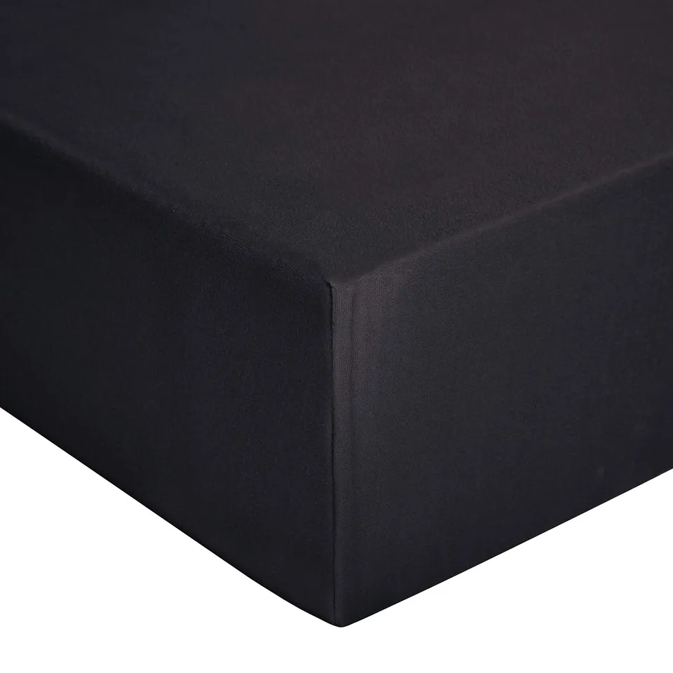 Amazon Basics lenzuolo con angoli jersey nero 180x200 cm