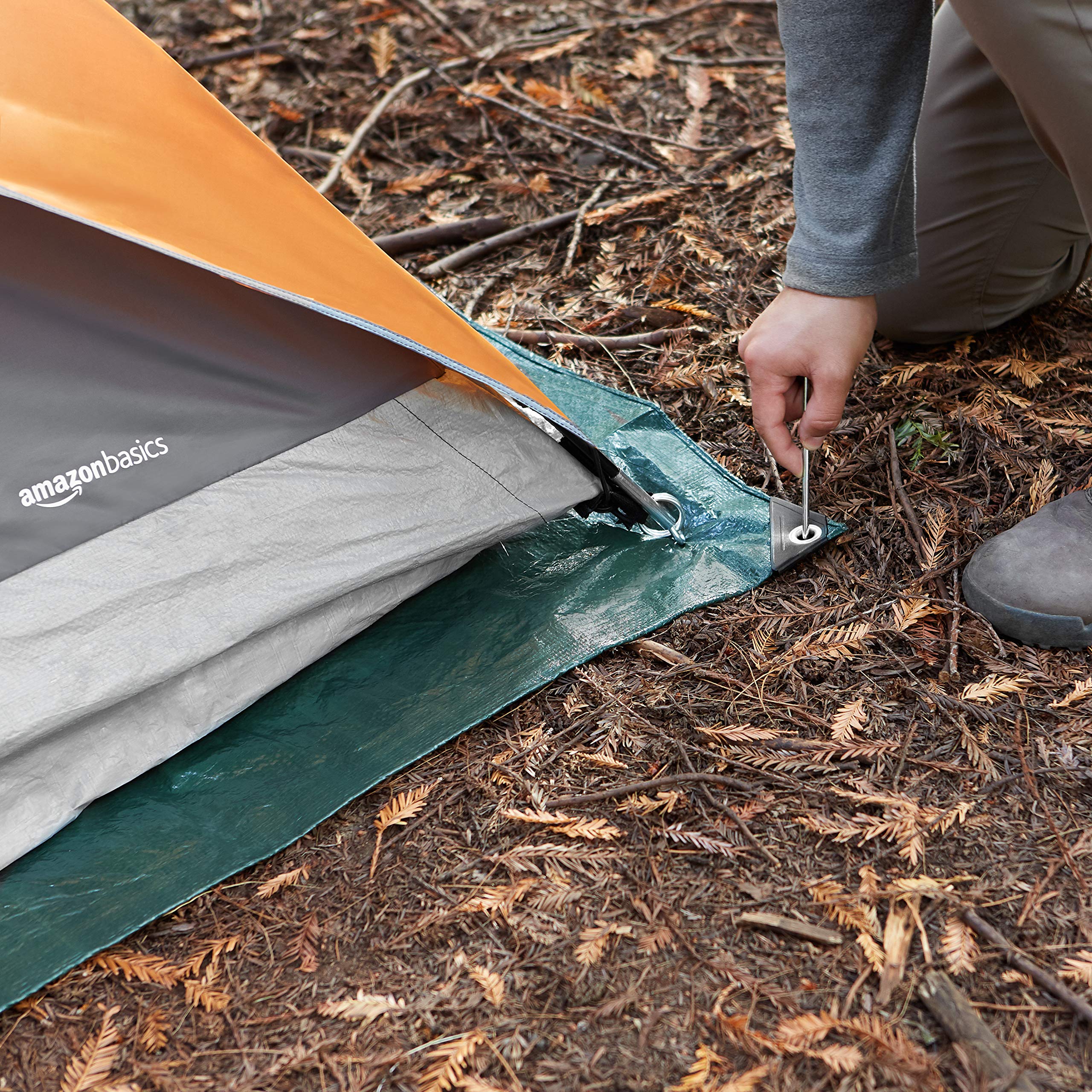 AmazonBasics Telone Campeggio Impermeabile 2,3x2,9m Antistrappo