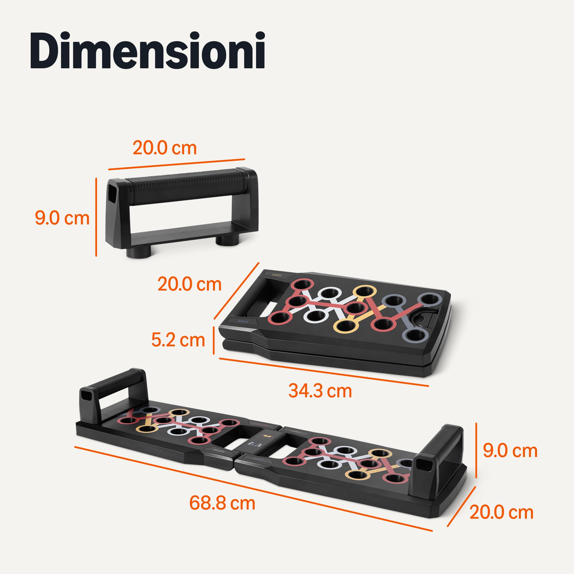 Amazon Basics tavola flessioni 24 in 1 con maniglie pieghevole