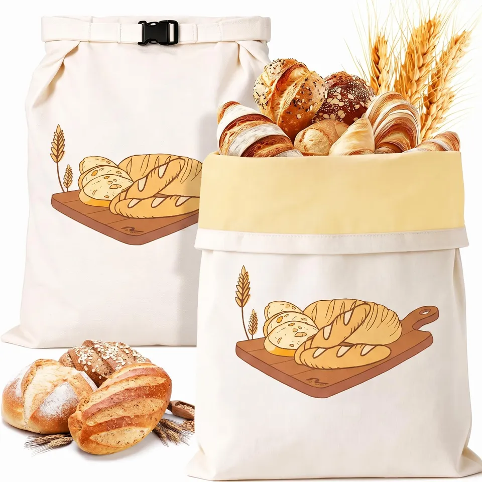 RealPlus Sacchetti Pane Cera Api 43x33 cm 2 Pezzi