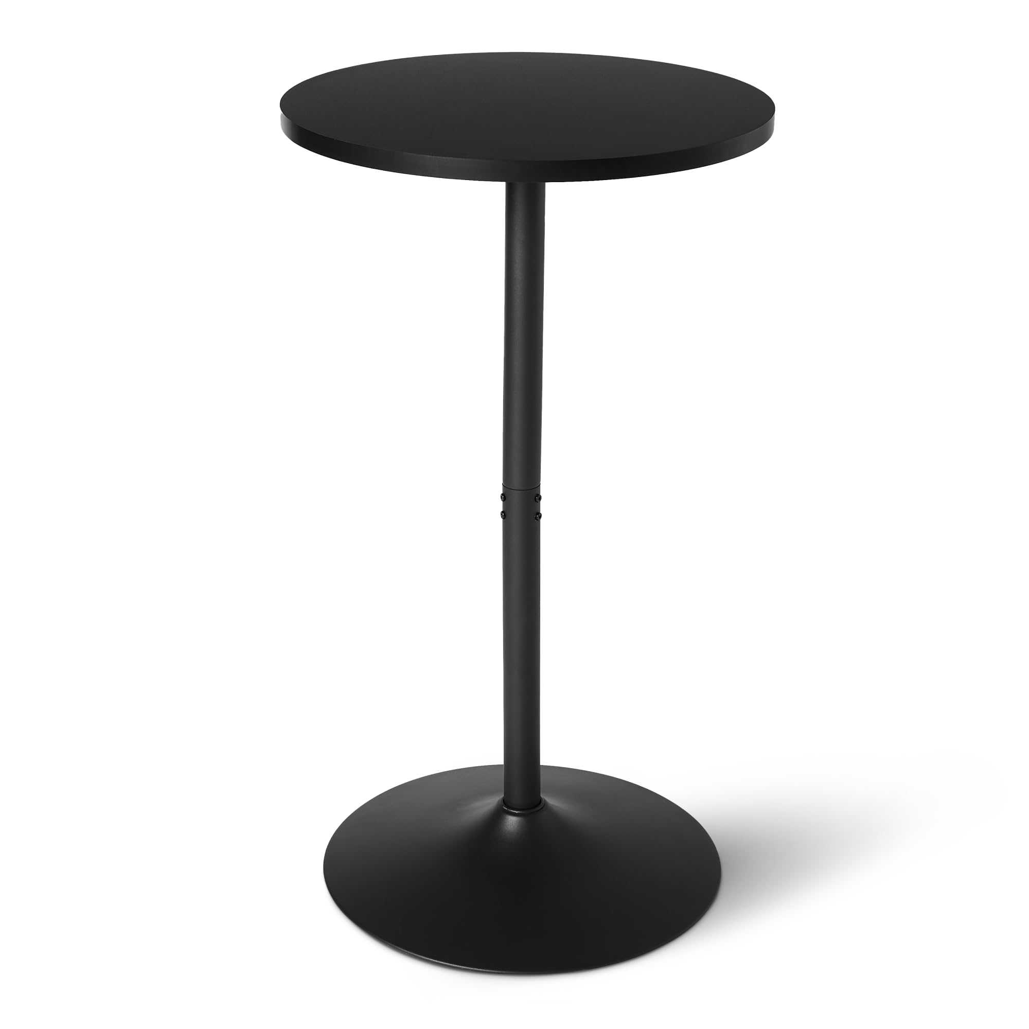 Amazon Basics tavolo bar rotondo nero 60 cm alto