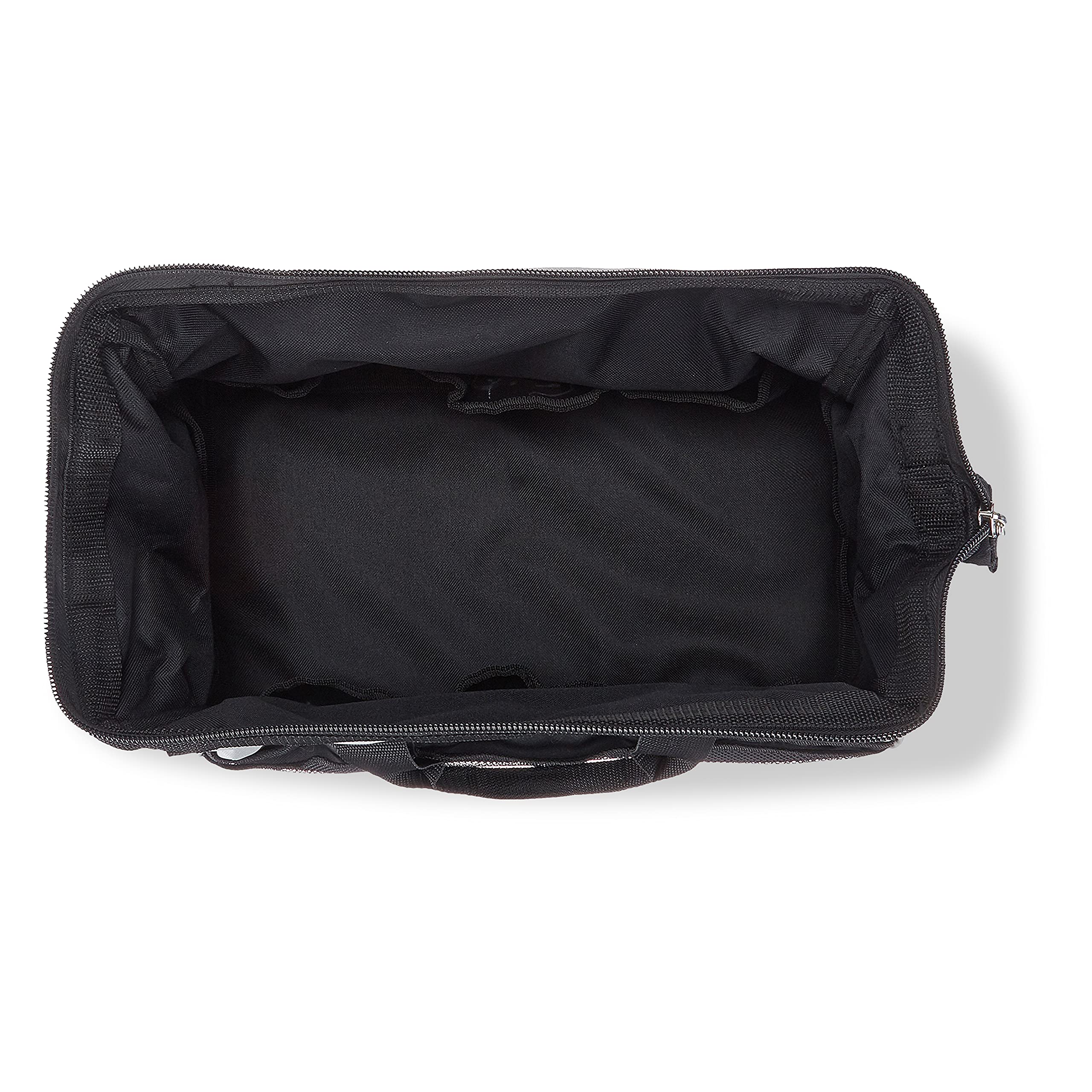 Amazon Basics Borsa Portautensili 40,6 cm Nero Grigio 26 Tasche