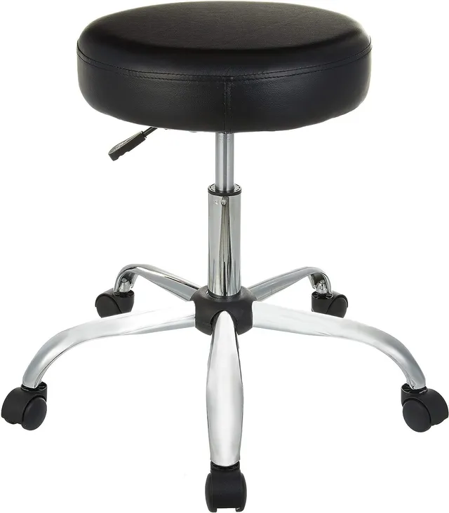 AmazonBasics Sgabello da Disegno Nero Ufficio