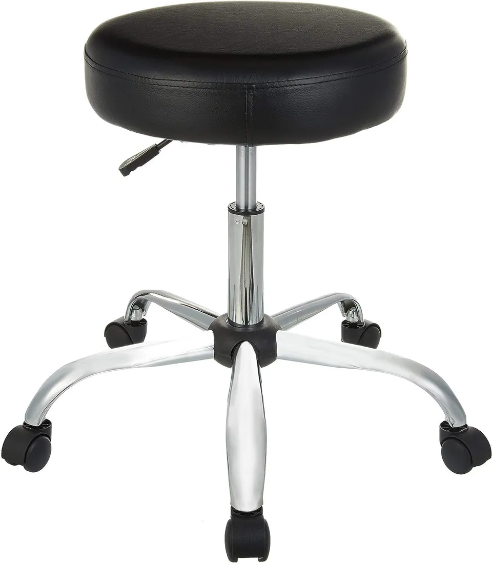 AmazonBasics Sgabello da Disegno Nero Ufficio