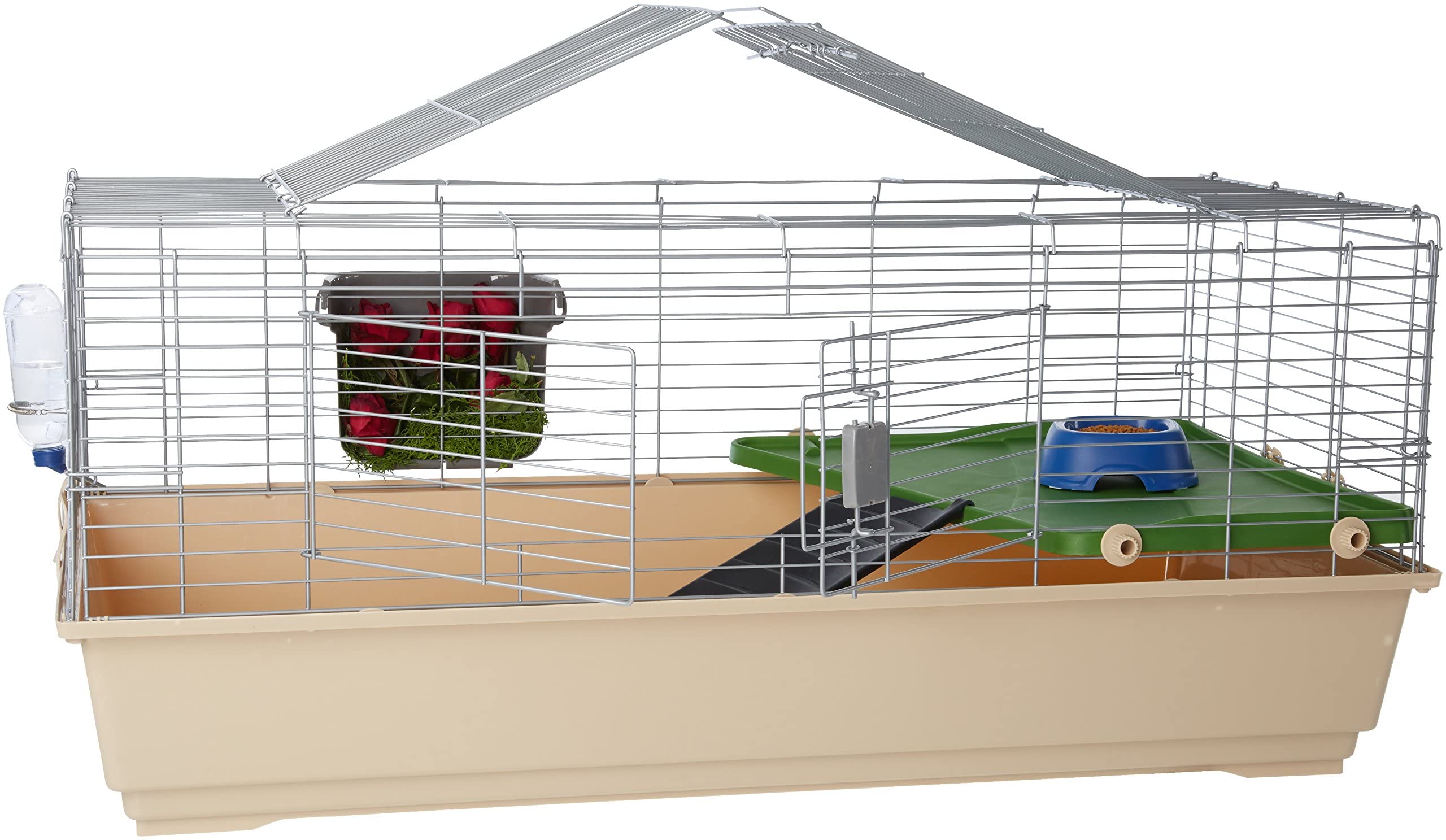 Amazon Basics Gabbia Conigli Jumbo 124cm con accessori