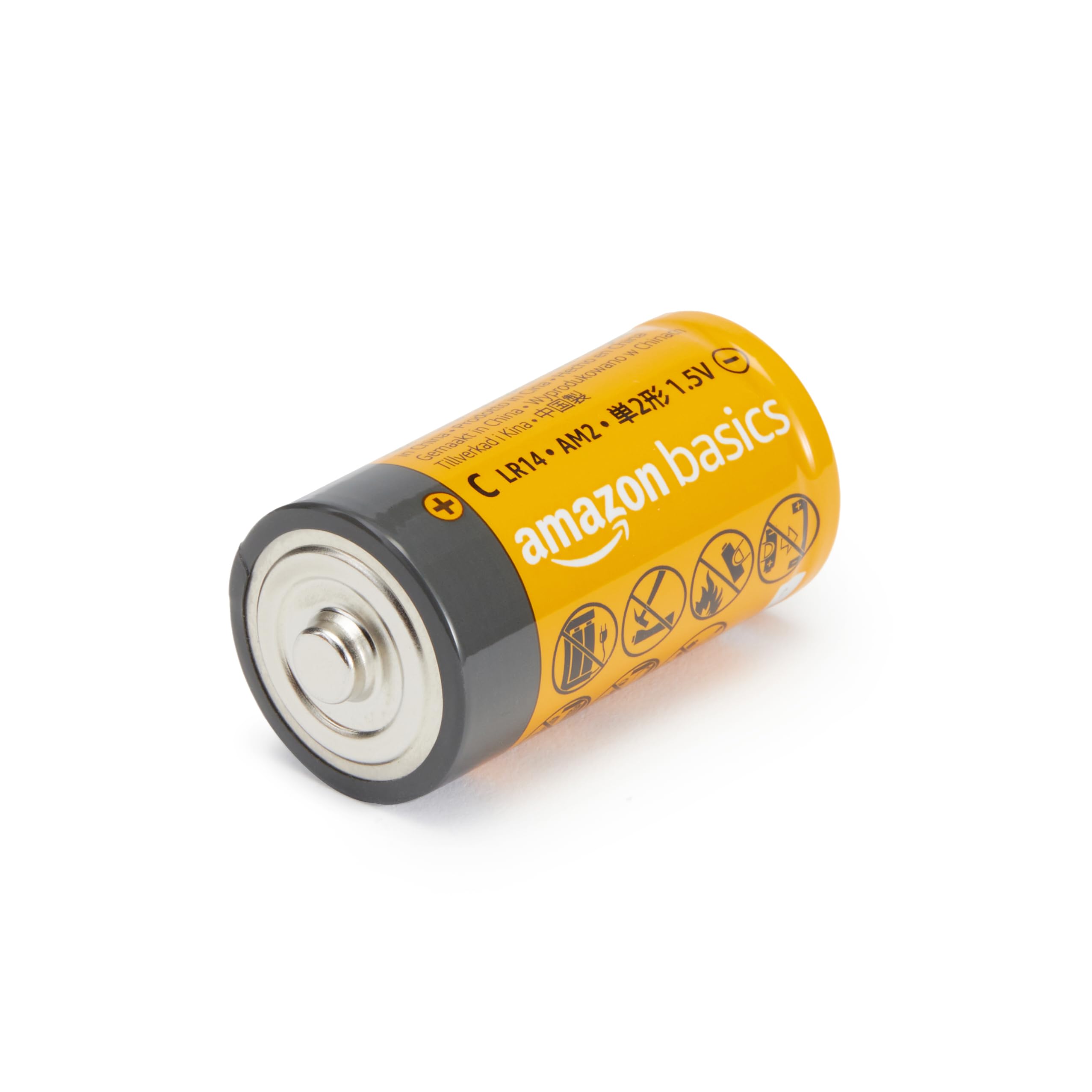Amazon Basics Batterie C Alcaline 1,5V Confezione da 12 Durevoli