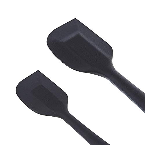 Amazon Basics Set 4 Spatole Silicone Nero Antiaderenti BPA Free