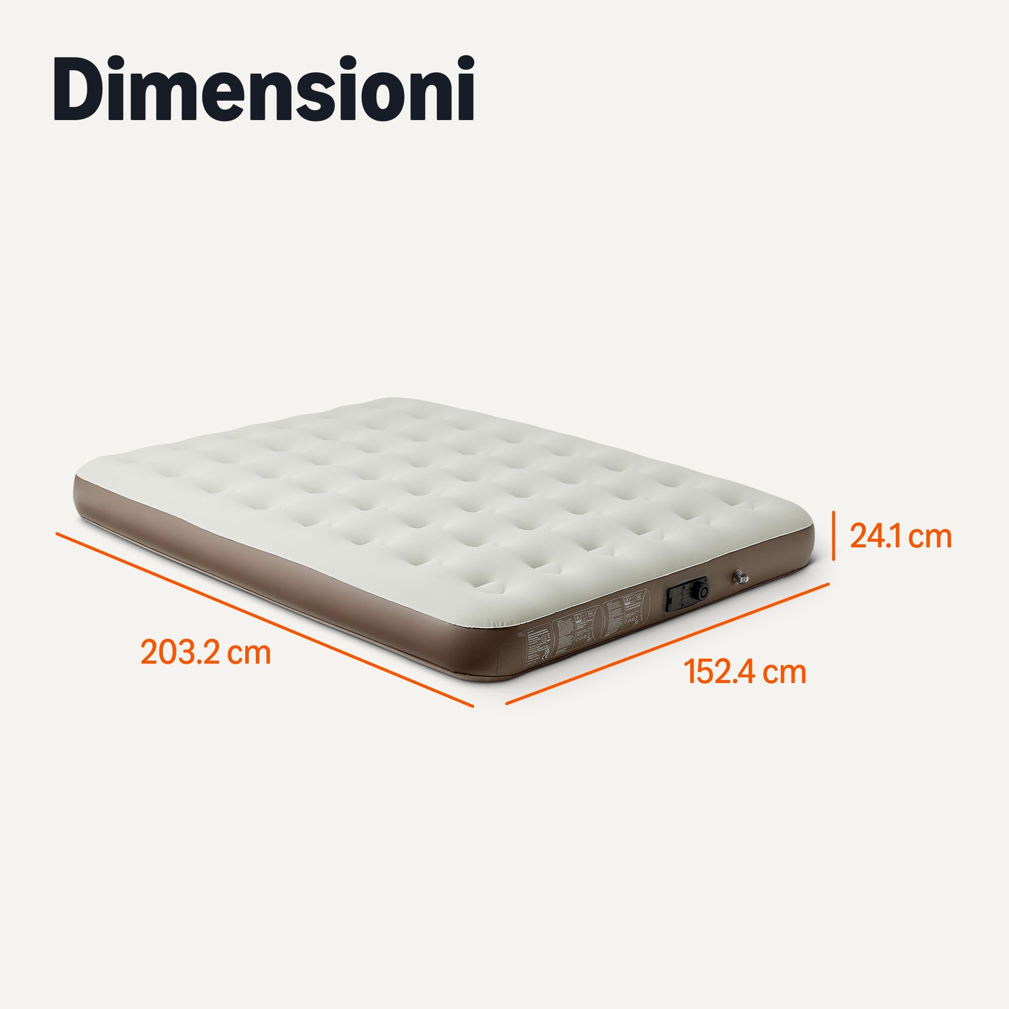 Amazon Basics Materasso Gonfiabile Queen 203x152cm