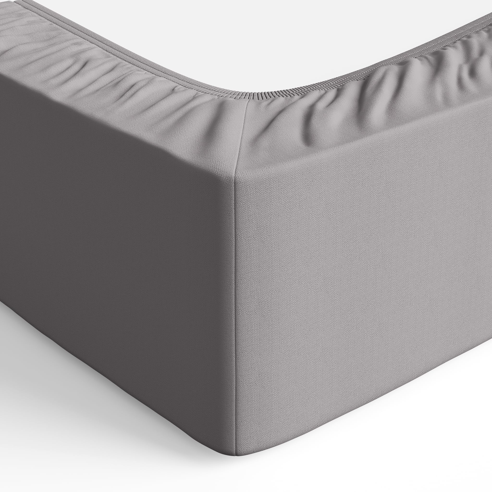 Amazon Basics lenzuolo con angoli 135x190 grigio scuro microfibra