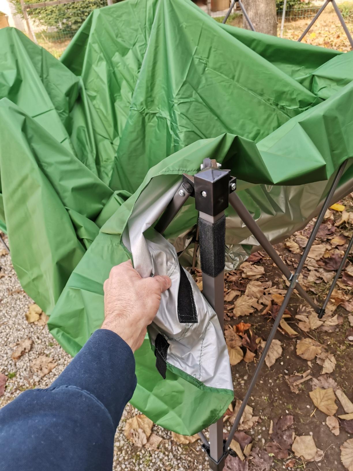 Amazon Basics 3x3M Gazebo Pop Up Verde Impermeabile