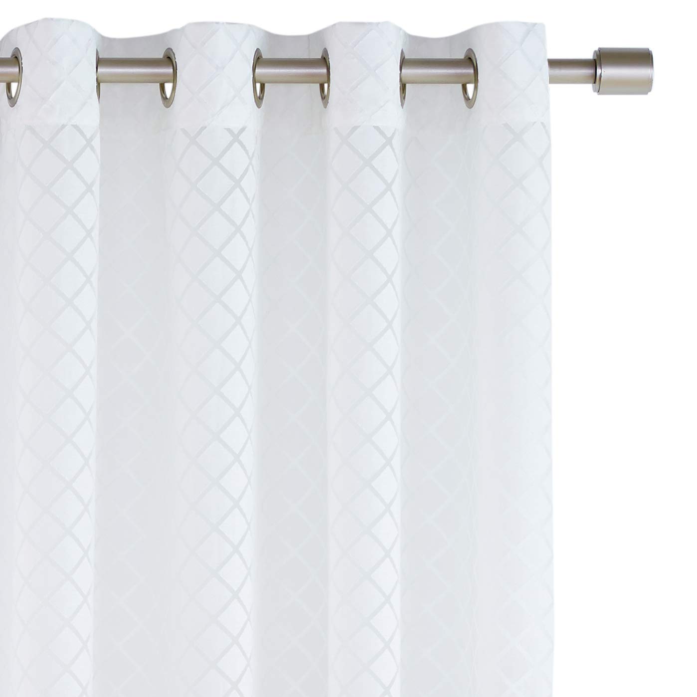 Amazon Basics Tende Velate 127x213 cm Avorio 2 Pezzi Trasparenti