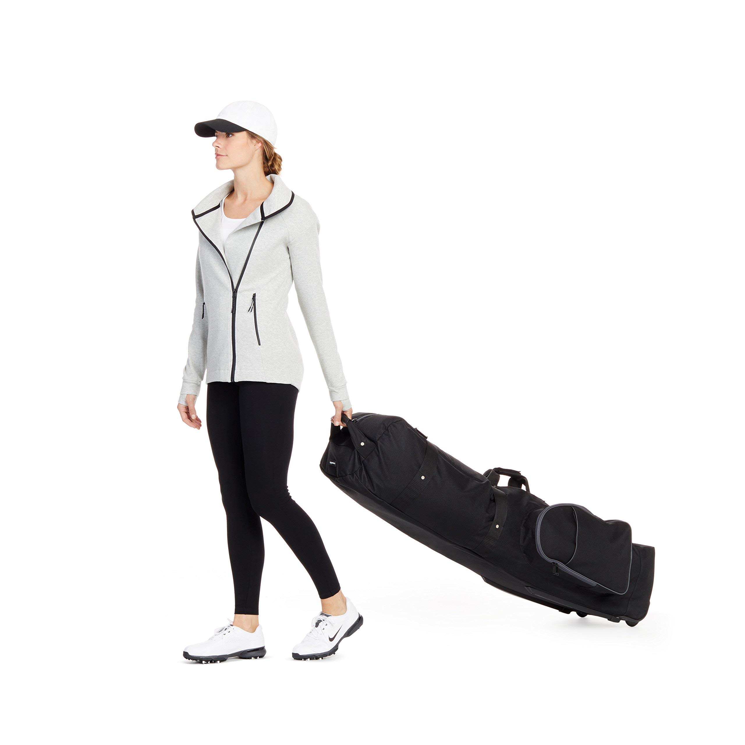Amazon Basics Borsa golf da viaggio lati morbidi nera 127 cm