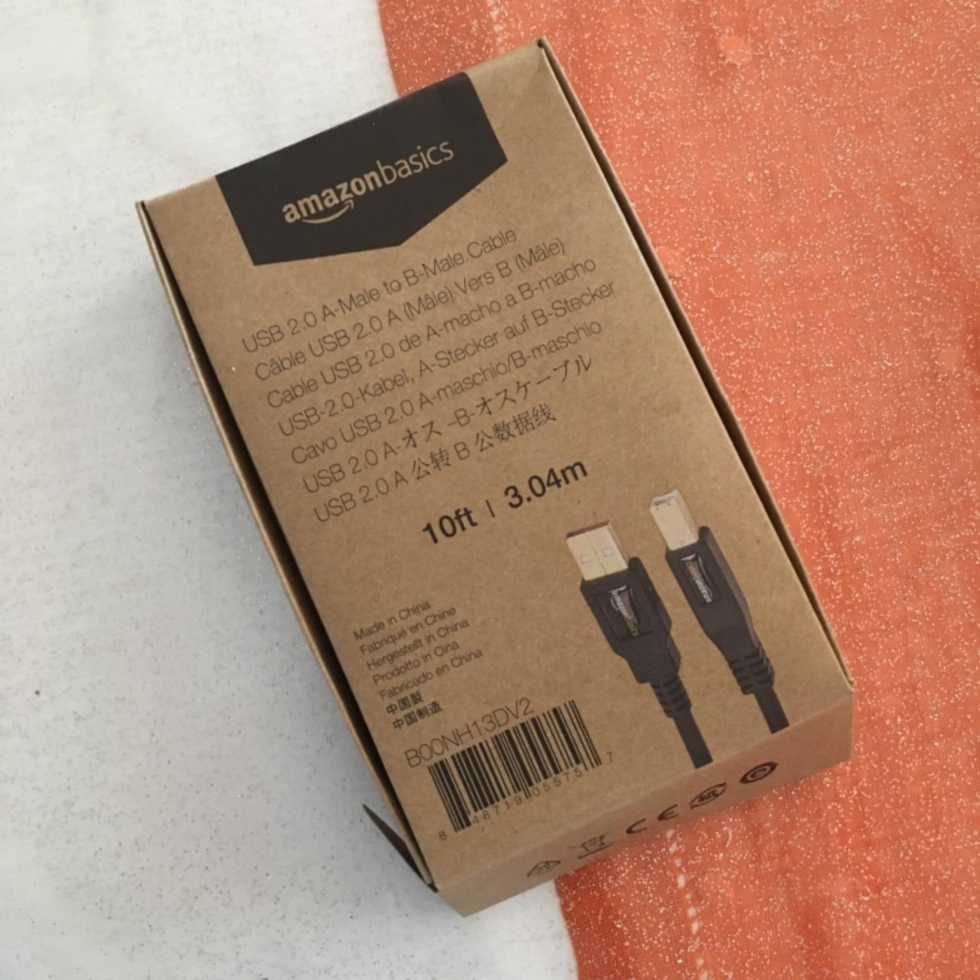 Amazon Basics cavo USB 2.0 A-B 4,8 m nero alta velocità