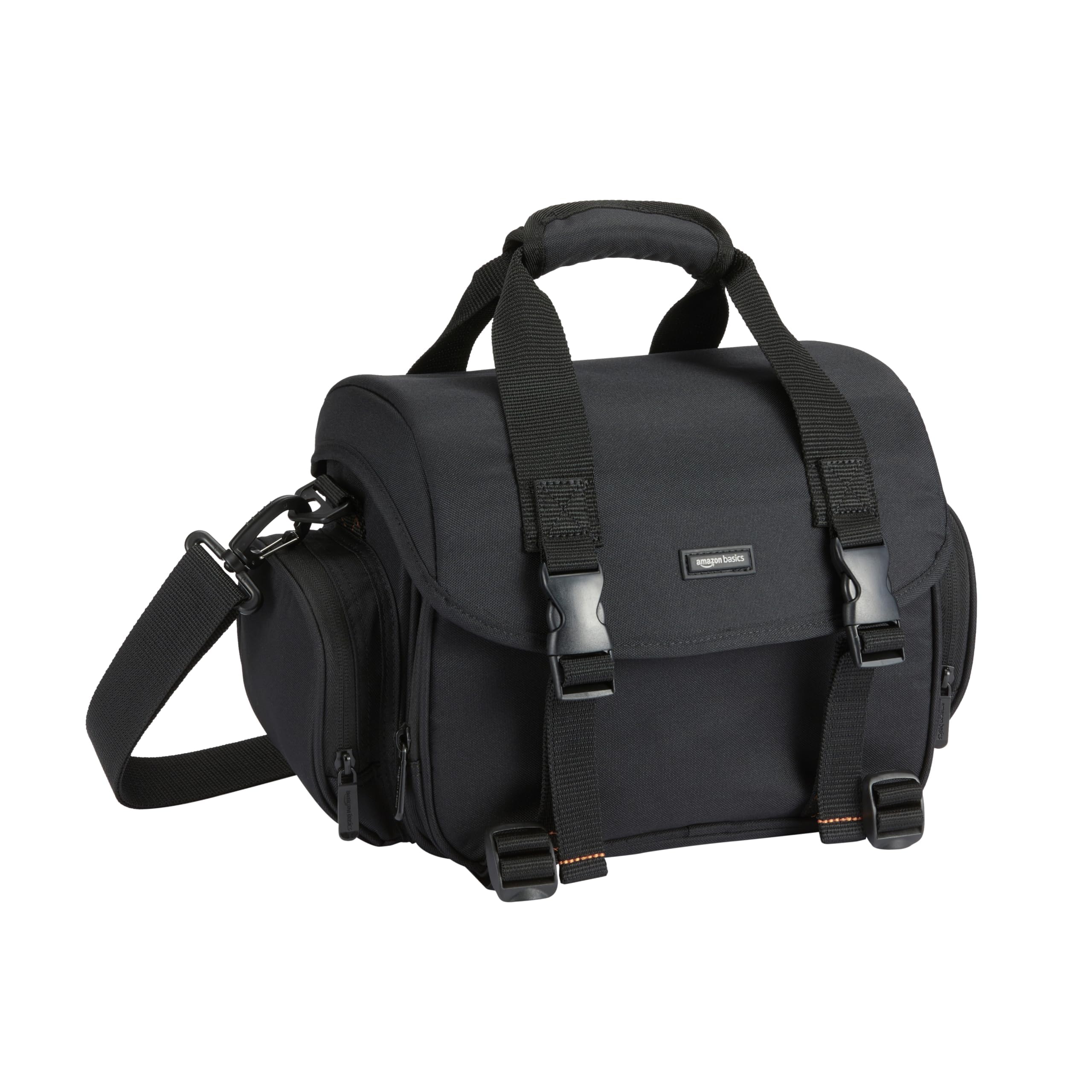 Amazon Basics Borsa Fotocamera SLR Grande Nero Grigio