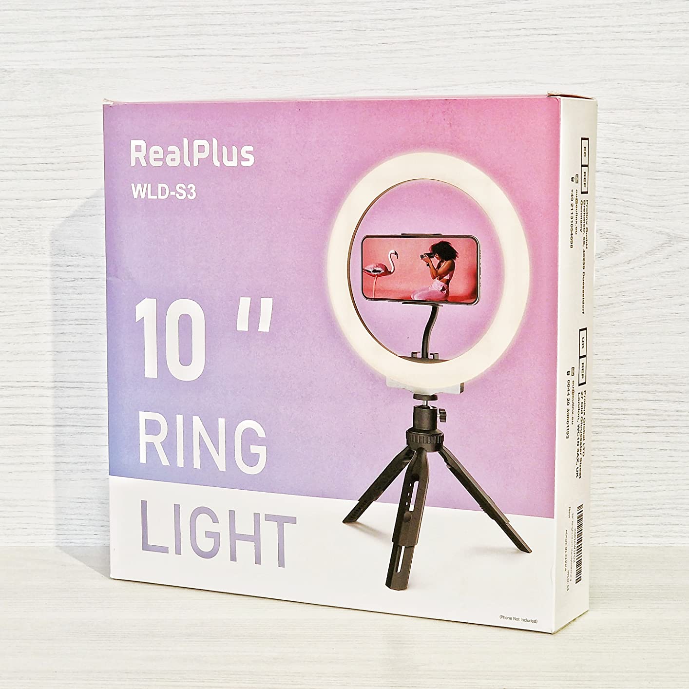 RealPlus Luce ad Anello Ring Light 10 Pollici con Treppiede