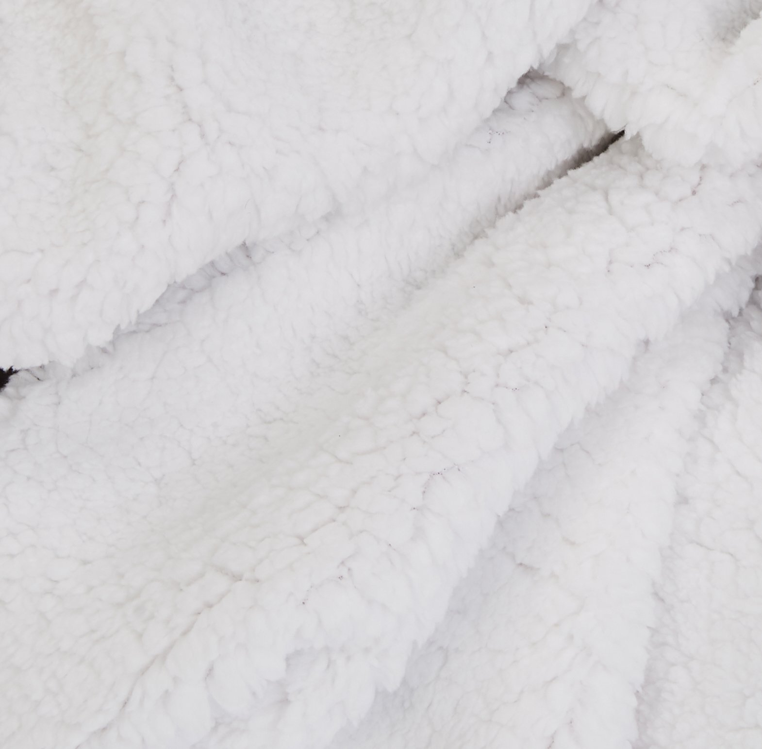 Amazon Basics Coperta Micro-Mink Sherpa 150x200cm Panna