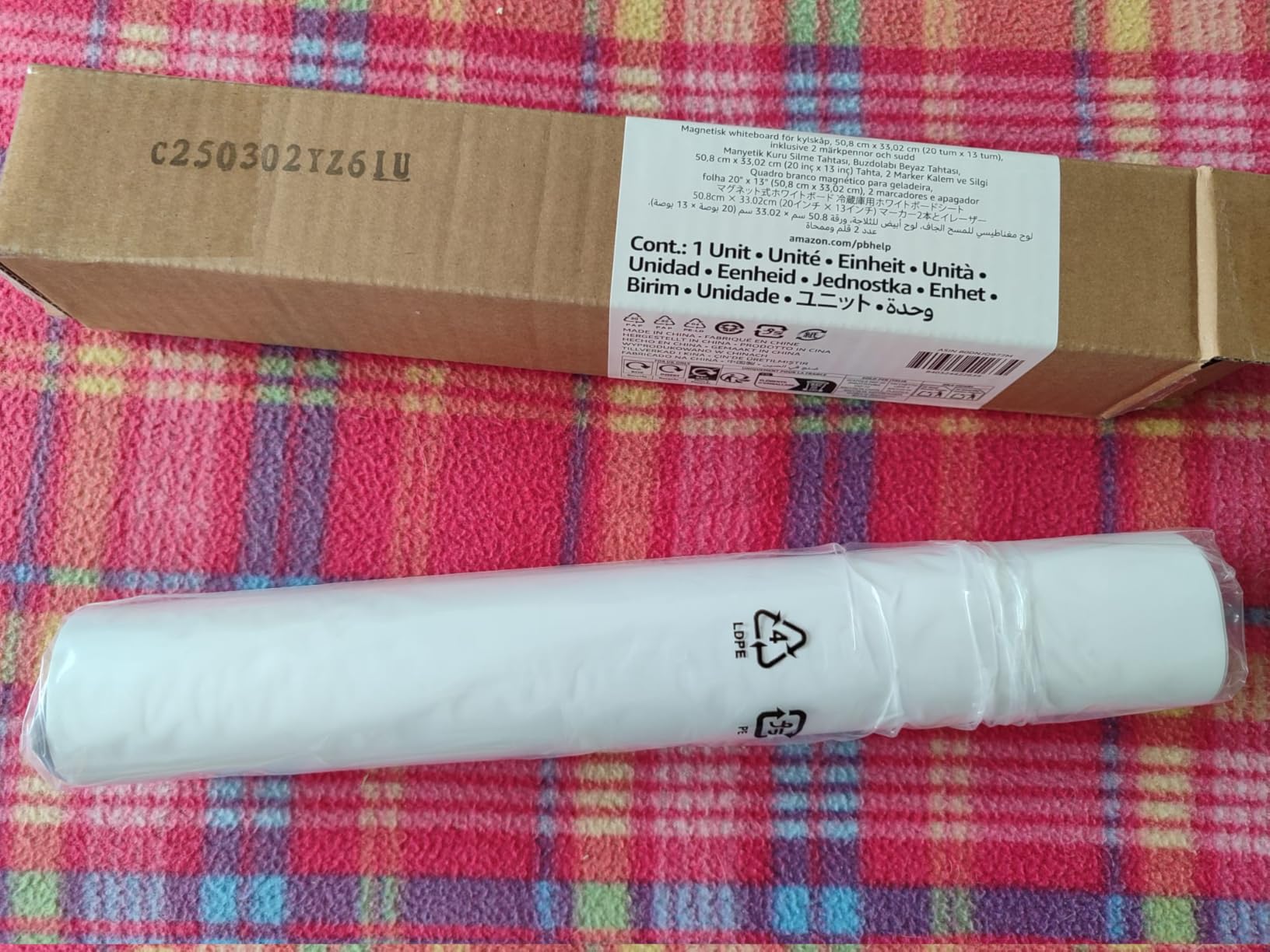 Amazon Basics Lavagna Magnetica Bianca 33x50cm 2 Pennarelli