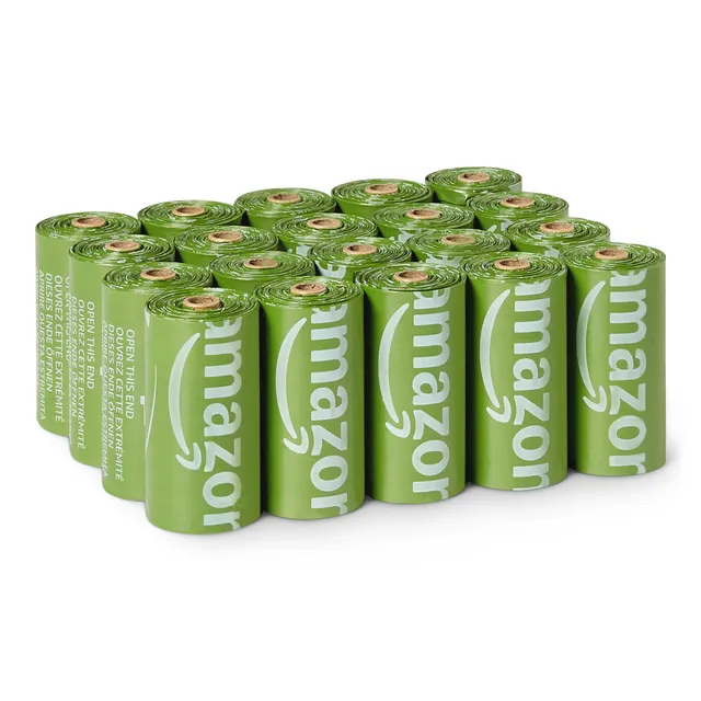 Amazon Basics Sacchetti Cane 300 Pezzi Riciclati Inodori