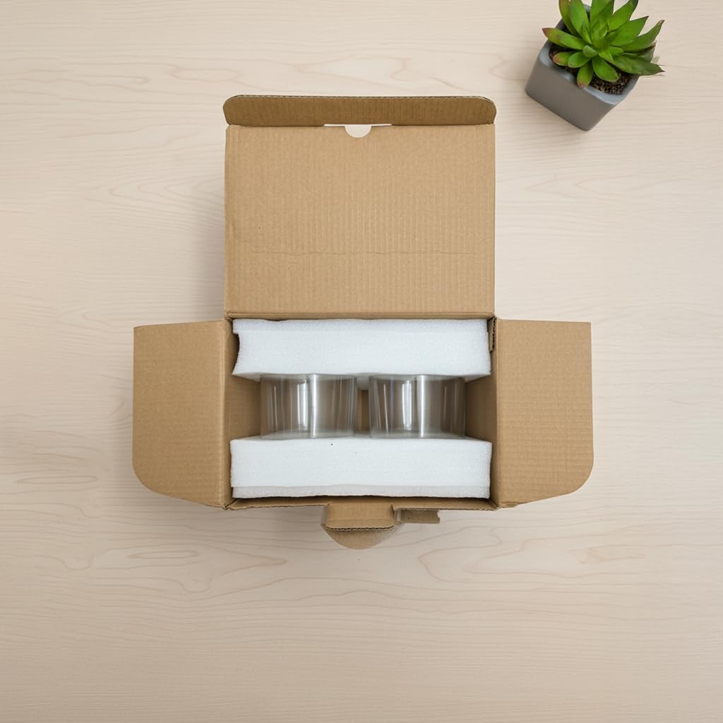 Amazon Basics Bicchieri Vetro 325 ml Set 6 Pezzi Lavastoviglie