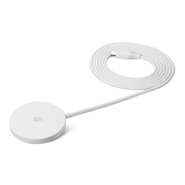 AmazonBasics Base Ricarica Wireless Qi2.2 25W Bianco Magnetico