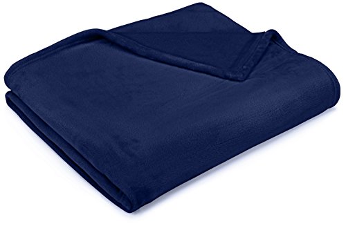 AmazonBasics copriletto velluto 168 x 229 cm blu navy