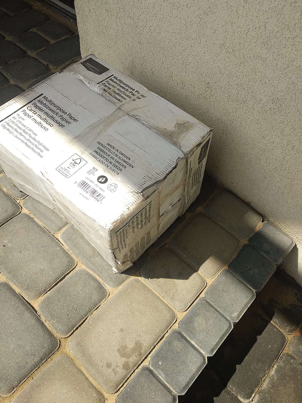 Amazon Basics Carta A4 75 g/m² 2500 Fogli Bianca Stampa